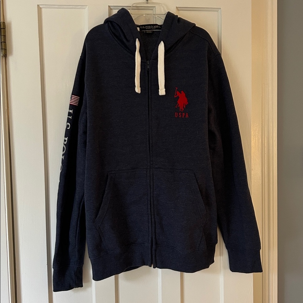 U.S. Polo Assn. Blue Hoodie-like new! Men’s L
